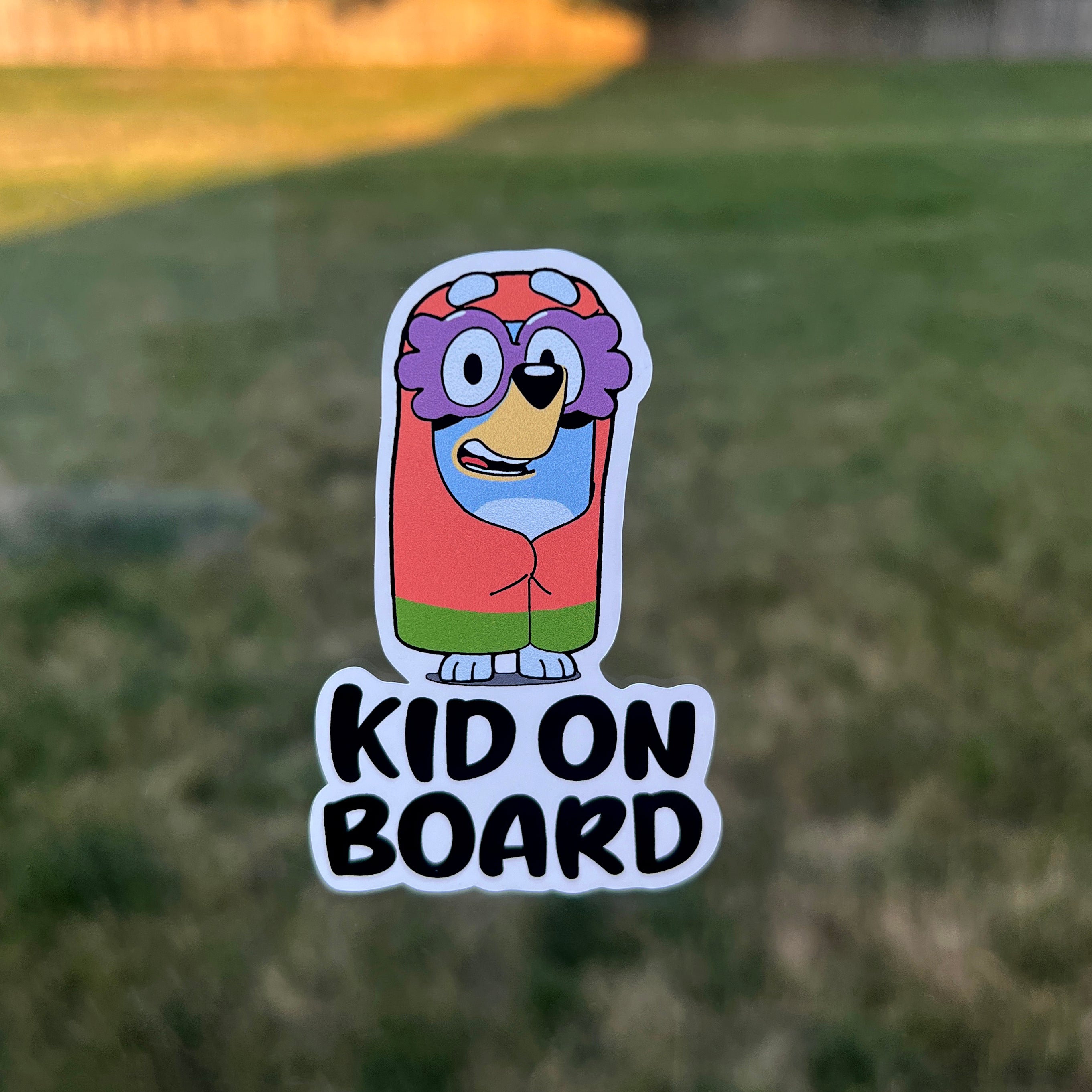 (B4) Kid on Board - Dog Family Decal / Sticker